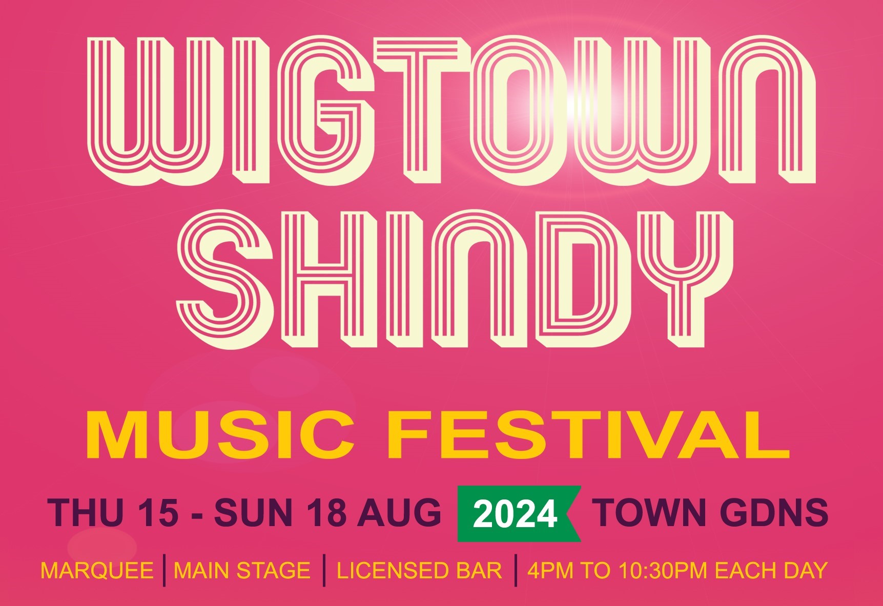 Wigtown Shindy music festival 18th to 20th august 2023