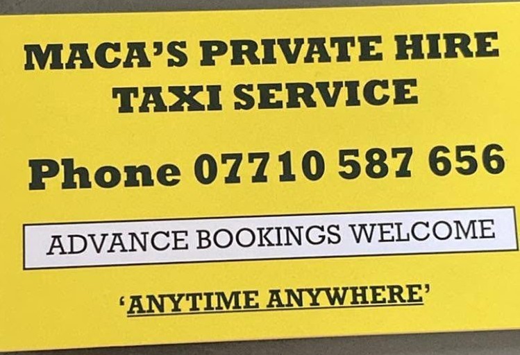 Macca Private Hire Cabs Wigtown